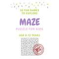 Maze Puzzle for Kids Age 8-12 years, 50 Fun to Explore Maze: Activity book for Kids, Children Books, Brain Games, Young Adults, Hobbies