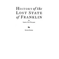 History of the Lost State of Franklin