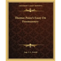 Thomas Paine's Essay on Freemasonry