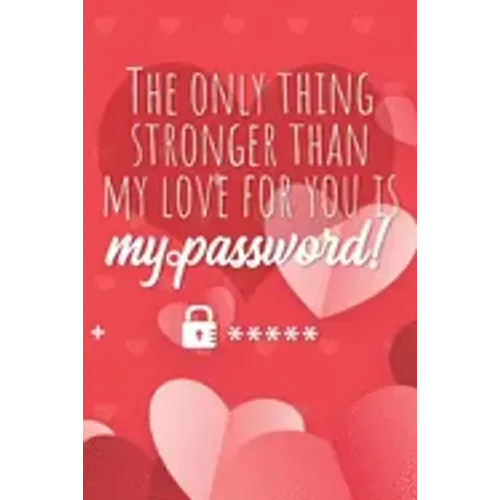 The only thing stronger than my love for you is my password!: Great alternative to Valentine's Day card ! Keep your website login credentials, softwar