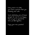 Every once in a while, you meet a person that you instantly click with. You're definitely one of those people for me.: Perfect goodbye gift to coworke