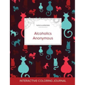 Adult Coloring Journal: Alcoholics Anonymous (Turtle Illustrations, Cats)