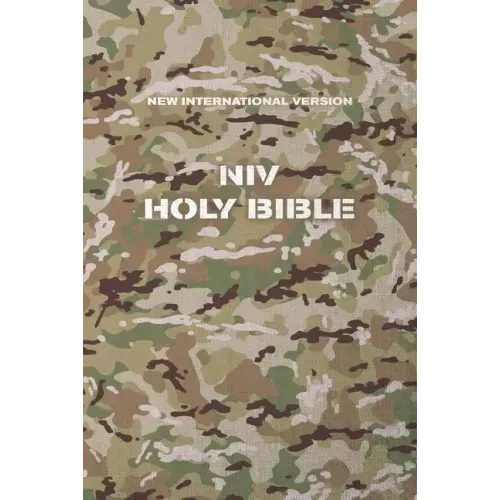 Niv, Holy Bible, Compact, Paperback, Military Camo, Comfort Print