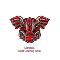 Mandala Adult Coloring Book: Coloring for adults with raccoons, crocodiles, squirrels and many other