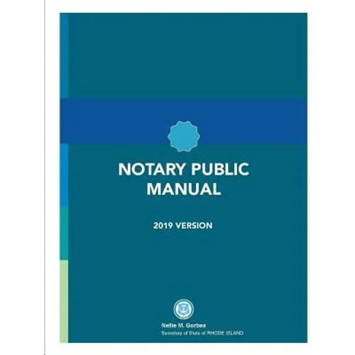 Rhode Island Notary Public Manual