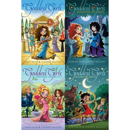 Goddess Girls Magical Collected Set: Athena the Brain; Persephone the Phony; Aphrodite the Beauty; Artemis the Brave