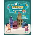 Cursive Handwriting Workbook For Kids: 3 in 1 Practice Book to Learn Tracing Letters, Writing Words and Sentences for School or Home use