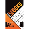 Sudoku Pocket: Pocket sudoku easy to hard with solutions, vol.1, 120 puzzles, 5 x 8 in, pocket size