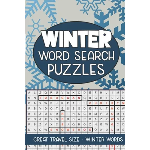 Winter Word Search Puzzles: Seek and Find Word Circle Puzzle Book Seasonal Activity Book for Kids and Adults