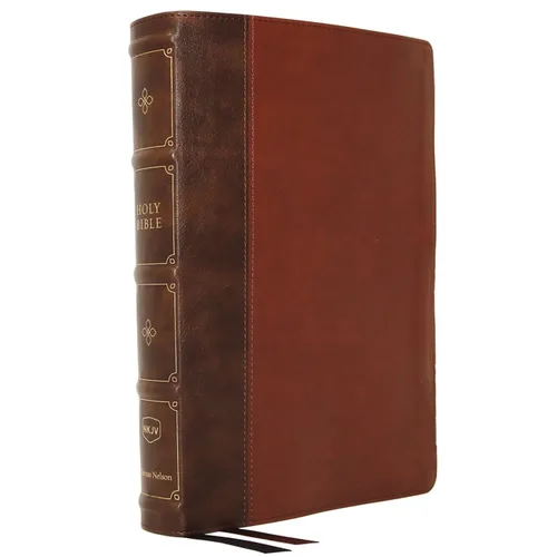 Nkjv, Large Print Verse-By-Verse Reference Bible, MacLaren Series, Leathersoft, Brown, Comfort Print: Holy Bible, New King James Version