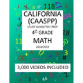4th Grade CALIFORNIA CAASPP, MATH, Test Prep: 2019: 4th Grade California Assessment of Student Performance and Progress MATH Test prep/study guide