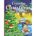 Country Christmas Color By Number Adult Coloring Book
