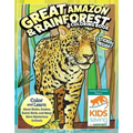 Great Amazon & Rainforest Coloring Book (with Stickers): Color and Learn about Sloths, Snakes, Exotic Birds and Many More Mysterious Animals