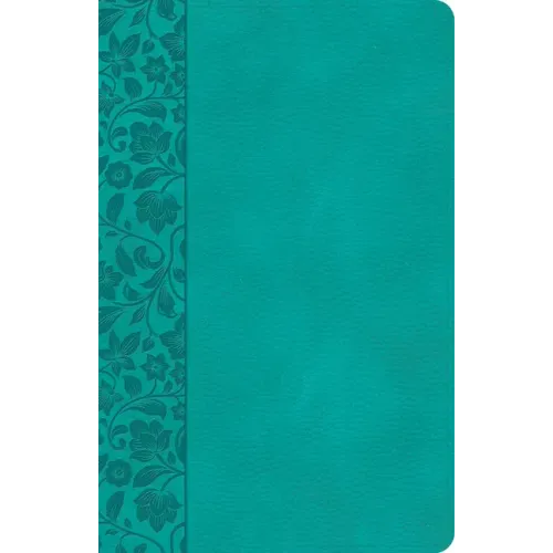 CSB Large Print Personal Size Reference Bible, Teal Leathertouch, Indexed