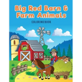 Big Red Barn and Farm Animals Coloring Book
