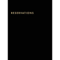 Reservations Book: Hardcover Restaurant Reservations, Double Page per Day for Lunch and Dinner, 8.5x11", Black