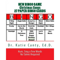 New Bingo Game Christmas Songs 27 Paper Cards: Sing, Hum--No Talent Required To Play