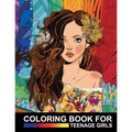 Coloring Book For Teenage Girls: Cute Designs and Detailed Drawings for Teens, Adults and Grown-ups - Fun Creative Arts & Craft Activity - Zendoodle R