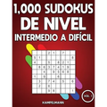 1,000 Sudokus de Nivel Intermedio a difícil: Libro de sudoku para adultos con soluciones (Vol. 1)