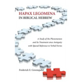 Hapax Legomena in Biblical Hebrew