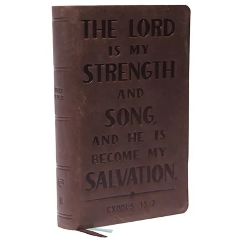 KJV Holy Bible: Personal Size with Cross References, Brown Genuine Leather, Red Letter, Comfort Print: King James Version (Verse Art Cover Collection)