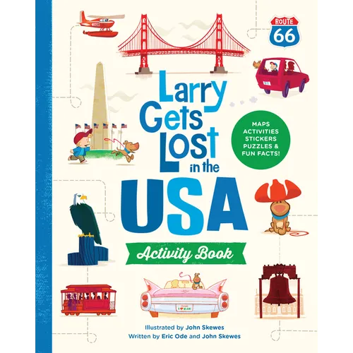 Larry Gets Lost in the USA Activity Book (with Stickers!): Travel Activities for Kids Ages 4-8