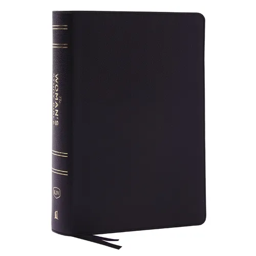 Kjv, the Woman's Study Bible, Black Genuine Leather, Red Letter, Full-Color Edition, Comfort Print (Thumb Indexed): Receiving God's Truth for Balance,