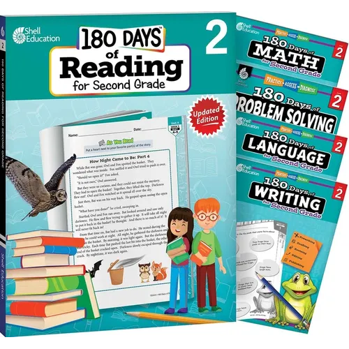 180 Days(tm) Reading, Math, Language, Writing, & Problem Solving for Grade 2: 5-Book Set: Practice, Assess, Diagnose