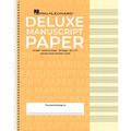 Deluxe Wirebound Super Premium Manuscript Paper Notebook (Gold Cover) - 96-Page Music Staff Paper Notebook - Durable Sheet Music Notebook - Lined Char