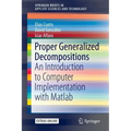 Proper Generalized Decompositions: An Introduction to Computer Implementation with MATLAB