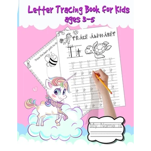 letter Tracing Book for Kids Ages 3-5: Shapes, numbers and letter tracing book for preschoolers. Over 120 pages. From easy to difficult fun tracing ac