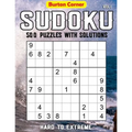 Sudoku 500 Puzzles with Solutions: Hard to Extreme 9x9 Sudoku Puzzles Games Book with Solution Vol.1