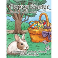 Happy Easter Coloring Book for Adults: An Adult Coloring Book of Easter with Spring Scenes, Easter Eggs, Cute Bunnies, and Relaxing Patterns