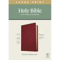 NLT Large Print Thinline Reference Bible, Filament Enabled Edition (Red Letter, Leatherlike, Berry)