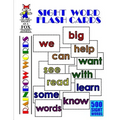 Sight Word Flash Cards: 500 Rainbow Words