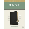 NLT Large Print Thinline Reference Bible, Filament Enabled Edition (Red Letter, Genuine Leather, Black, Indexed)