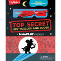 Brainplay Top Secret Spy Puzzles and Codes: Puzzle Book Packed with Brain Teasers and Hidden Pictures Challenges for Kids 7 and Up