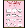 Women's Underwear Pattern Making (Imperial unit)