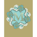 M: 100 Pages 8.5" X 11" Monogram Notebook College Ruled Line Paper