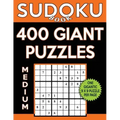 Sudoku Book 400 Medium GIANT Puzzles: Sudoku Puzzle Book With One Gigantic Puzzle Per Page, One Level of Difficulty