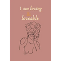 I am loving & loveable affirming bullet (dot) journal: affirmation, african american women inspired self care bullet journal