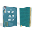 Niv, Quest Study Bible, Personal Size, Leathersoft, Teal, Comfort Print: The Only Q and A Study Bible