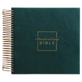 Illustrating Bible CSB - Spiral Bound Bible Journal, Green