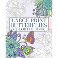Large Print Butterflies Coloring Book