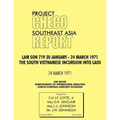 CHECO Southeast Asia study: Lam Son 719, 30 January - 24 March 1971. The South Vietnam Incursion into Laos