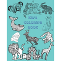 Kid's Coloring Book: JUMBO Nature Coloring Book for Kids. Exciting Photos of Animals and Plants with Colorable BUBBLE LETTERS