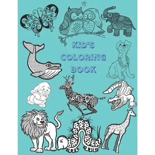 Kid's Coloring Book: JUMBO Nature Coloring Book for Kids. Exciting Photos of Animals and Plants with Colorable BUBBLE LETTERS