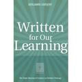 Written for Our Learning: The Single Meaning of Scripture in Christian Theology