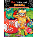 Red, White, and Panda: An Educational Red Panda Coloring Book for Adults and Children