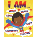 I Am: Empowering African American Coloring Book for Boys with Positive Affirmations for Little Black & Brown Boys with Natural Curly Hair